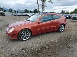 Salvage cars for sale from Copart San Martin, CA: 2005 Mercedes-Benz C 230K Sport Coupe