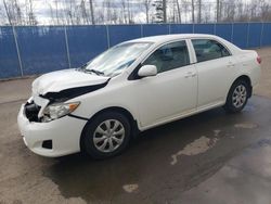 Salvage cars for sale from Copart Moncton, NB: 2010 Toyota Corolla Base