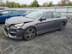 Salvage cars for sale from Copart Grantville, PA: 2016 Honda Accord Sport