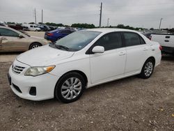 Salvage cars for sale from Copart Temple, TX: 2013 Toyota Corolla Base