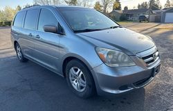 Salvage cars for sale from Copart Portland, OR: 2006 Honda Odyssey EXL