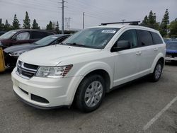 Salvage cars for sale at Rancho Cucamonga, CA auction: 2017 Dodge Journey SE