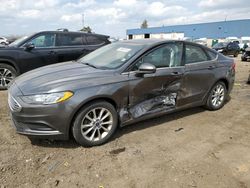 Salvage cars for sale from Copart Woodhaven, MI: 2017 Ford Fusion SE