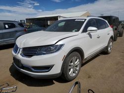 Salvage cars for sale from Copart Brighton, CO: 2017 Lincoln MKX Premiere