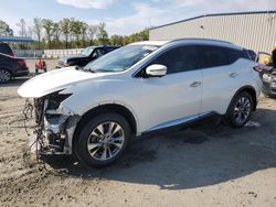 Salvage cars for sale at Spartanburg, SC auction: 2018 Nissan Murano S