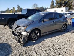 Salvage cars for sale from Copart Graham, WA: 2021 Nissan Leaf SV Plus