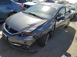 Salvage cars for sale from Copart Martinez, CA: 2013 Honda Civic LX