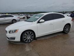 Salvage cars for sale at Grand Prairie, TX auction: 2015 Volvo S60 Platinum