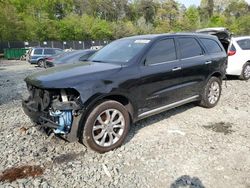 Salvage cars for sale at Waldorf, MD auction: 2017 Dodge Durango Citadel