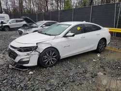 Salvage cars for sale at Waldorf, MD auction: 2020 Chevrolet Malibu RS