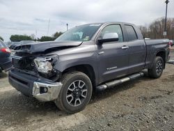 Salvage cars for sale at East Granby, CT auction: 2016 Toyota Tundra Double Cab Limited