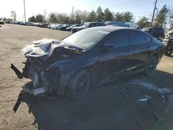 Salvage cars for sale at Denver, CO auction: 2016 Chrysler 200 S