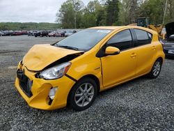 Salvage cars for sale from Copart Concord, NC: 2015 Toyota Prius C