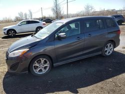 Salvage cars for sale from Copart Montreal Est, QC: 2017 Mazda 5 Grand Touring