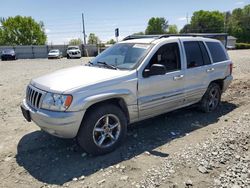 Salvage cars for sale from Copart Mebane, NC: 2002 Jeep Grand Cherokee Limited