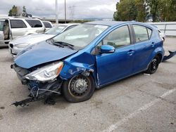 Salvage cars for sale from Copart Rancho Cucamonga, CA: 2015 Toyota Prius C