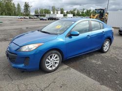Salvage cars for sale from Copart Portland, OR: 2012 Mazda 3 I