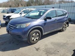 Salvage cars for sale from Copart Assonet, MA: 2012 Honda CR-V LX