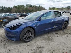 Salvage cars for sale at Mendon, MA auction: 2019 Tesla Model 3