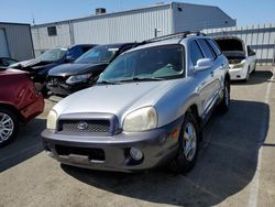 Salvage cars for sale at Vallejo, CA auction: 2002 Hyundai Santa FE GLS