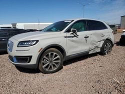 Lincoln salvage cars for sale: 2019 Lincoln Nautilus Select