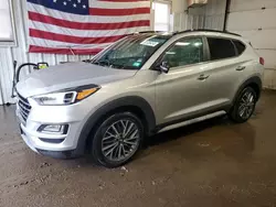 Salvage cars for sale at Lyman, ME auction: 2020 Hyundai Tucson Limited