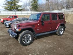 Salvage cars for sale at Davison, MI auction: 2021 Jeep Wrangler Unlimited Sahara