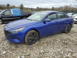 Salvage cars for sale at Candia, NH auction: 2022 Hyundai Elantra Blue