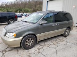 Salvage cars for sale from Copart Hurricane, WV: 2005 KIA Sedona EX