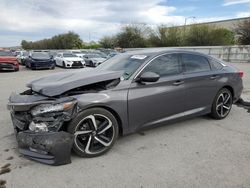 Salvage cars for sale at Las Vegas, NV auction: 2018 Honda Accord Sport