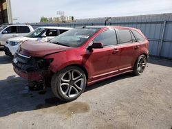 Salvage cars for sale at Kansas City, KS auction: 2014 Ford Edge Sport