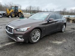 Salvage cars for sale from Copart Marlboro, NY: 2019 Infiniti Q50 Luxe