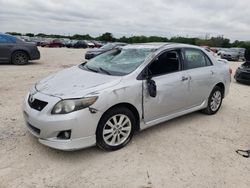 Salvage cars for sale from Copart San Antonio, TX: 2009 Toyota Corolla Base