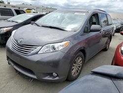 Salvage cars for sale from Copart Martinez, CA: 2017 Toyota Sienna XLE