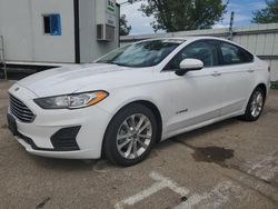 Vehiculos salvage en venta de Copart Moraine, OH: 2019 Ford Fusion SE