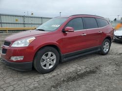 Salvage cars for sale at Dyer, IN auction: 2012 Chevrolet Traverse LT