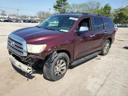 Salvage cars for sale at Lexington, KY auction: 2010 Toyota Sequoia Limited