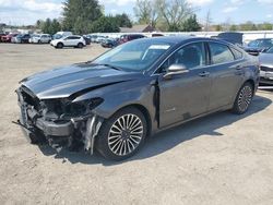 Salvage cars for sale at Finksburg, MD auction: 2017 Ford Fusion Titanium HEV