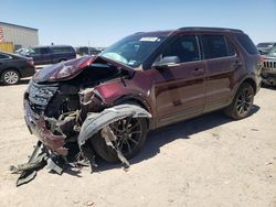 Salvage cars for sale at Amarillo, TX auction: 2018 Ford Explorer XLT