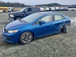 Salvage cars for sale from Copart Elmsdale, NS: 2013 Honda Civic LX