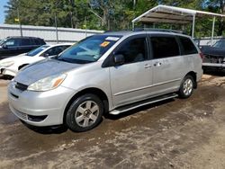 Salvage cars for sale at Austell, GA auction: 2005 Toyota Sienna CE