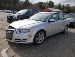 Salvage cars for sale at Mendon, MA auction: 2006 Audi A4 2.0T Quattro