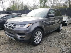 Salvage cars for sale from Copart Waldorf, MD: 2016 Land Rover Range Rover Sport HSE