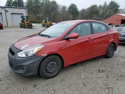 Salvage cars for sale at Mendon, MA auction: 2017 Hyundai Accent SE