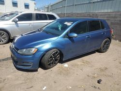 Salvage cars for sale from Copart Albuquerque, NM: 2015 Volkswagen Golf TDI