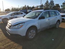 Salvage cars for sale at Denver, CO auction: 2011 Subaru Outback 2.5I