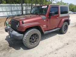 Jeep Wrangler salvage cars for sale: 2010 Jeep Wrangler Sahara