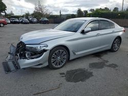Salvage cars for sale from Copart San Martin, CA: 2018 BMW 530 I