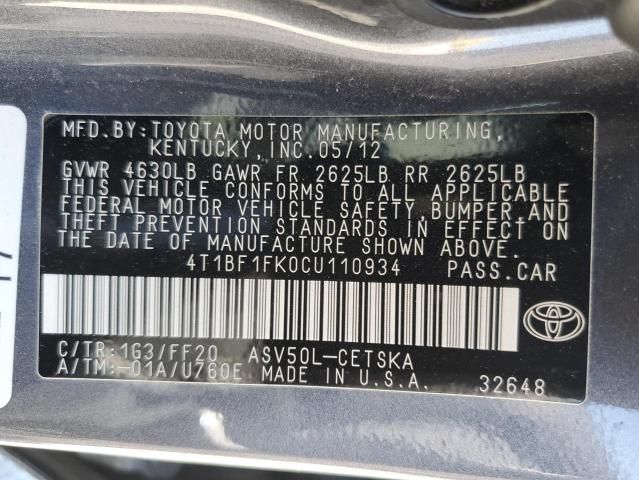 2012 Toyota Camry Base