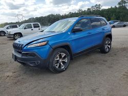 Salvage cars for sale from Copart Greenwell Springs, LA: 2017 Jeep Cherokee Trailhawk